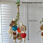 Cotton Rope Bird Chewing Toy – Bite Resistant Pinecone Toy for Parrot Training