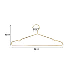 Gold Stainless Steel Coat Hangers – Durable Metal Closet Organizers for Home