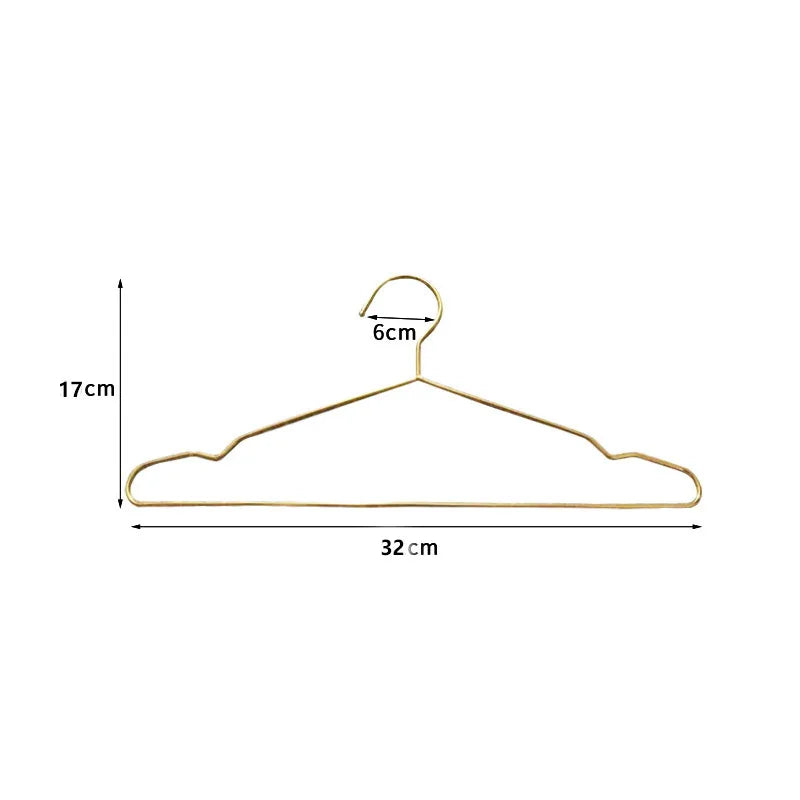 Gold Stainless Steel Coat Hangers – Durable Metal Closet Organizers for Home