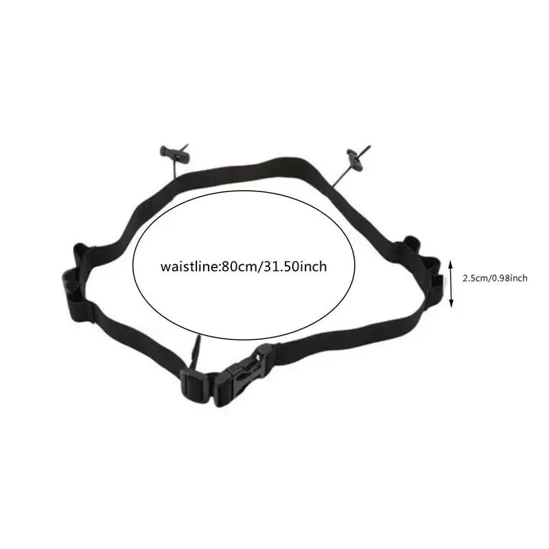 Running Bib Belt – Adjustable Race Number Holder for Triathlon Marathon