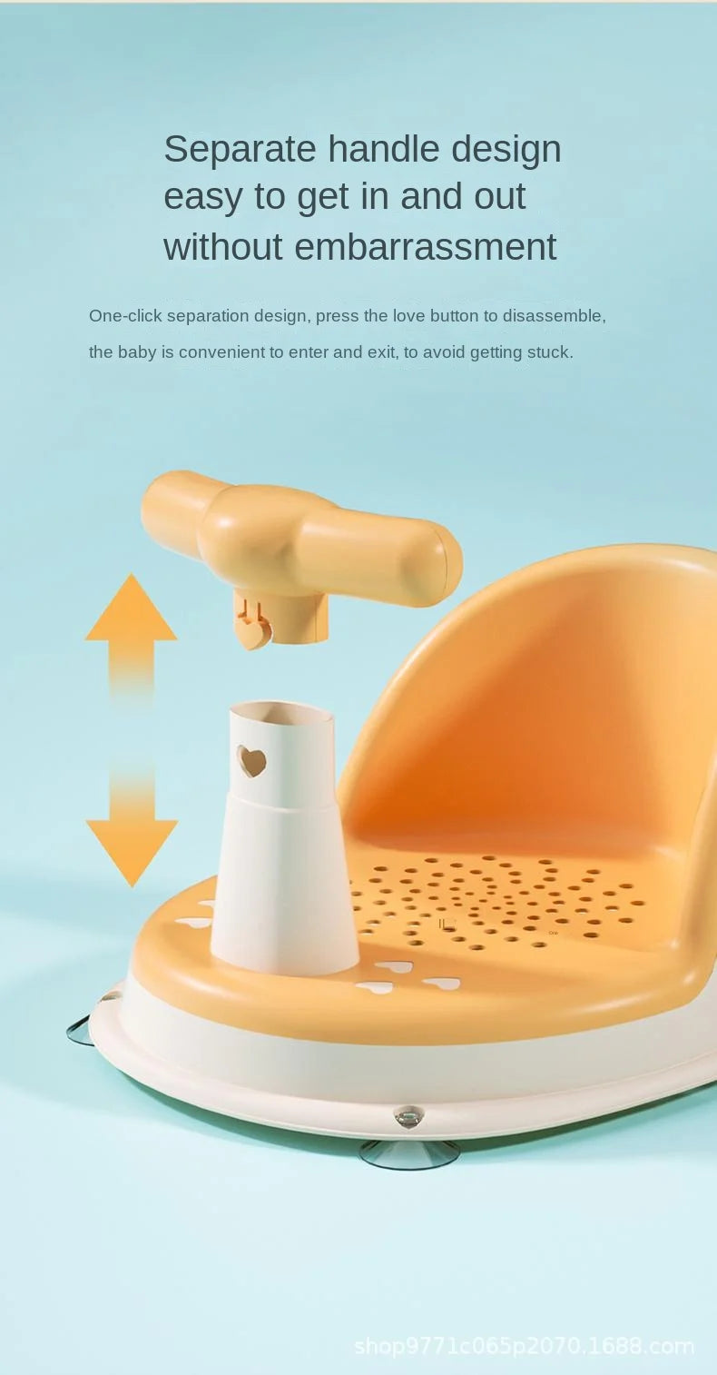 Portable Baby Shower Seat – Non-Slip Support Stand for Newborn Bathing