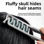 Textured Styling Comb – Professional Barber Tool for Men Flat Head Hair