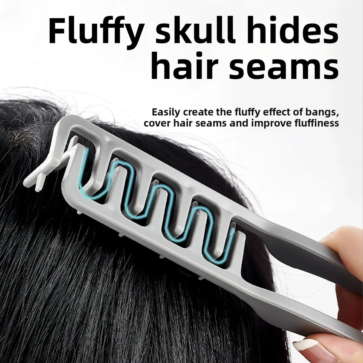 Textured Styling Comb – Professional Barber Tool for Men Flat Head Hair