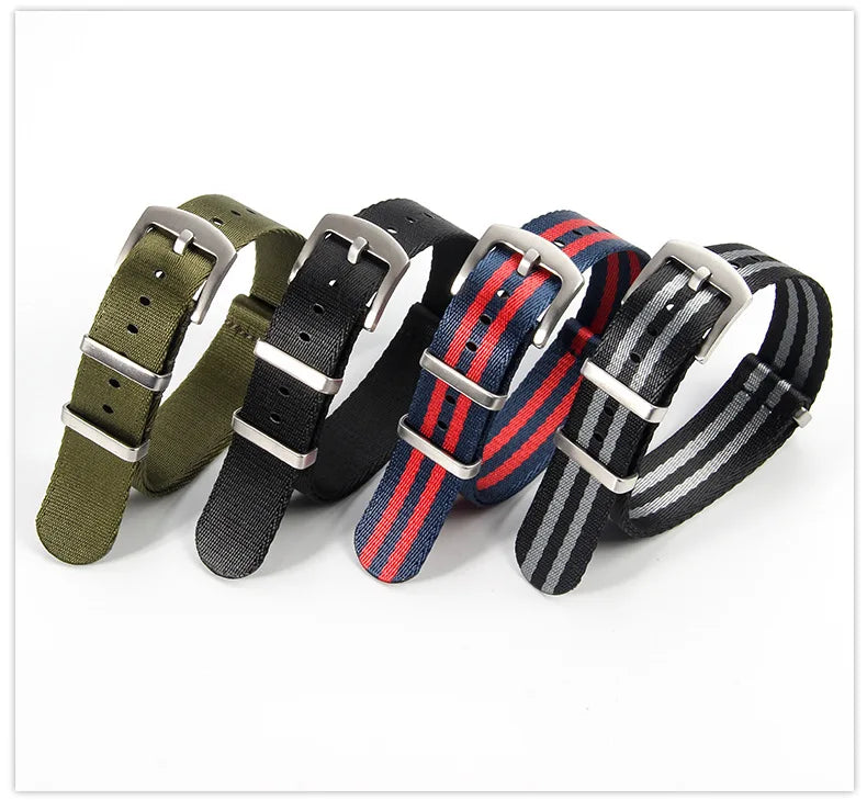 Nylon Watch Strap – 20mm 22mm Sport Band for Omega Seiko Rolex