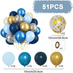 Metallic Pearl and Confetti Balloons – Decorative Latex Set for Party Events