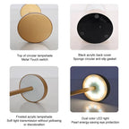 Rechargeable Table Lamp – Stepless Dimming Touch Light for Bedside Decor