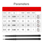 Carbon Fiber Telescopic Tarp Pole – Adjustable 3m Lightweight Camping Gear