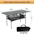 Aluminum Folding Camping Table – Lightweight Portable Desk for Picnics