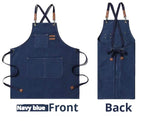 Canvas Chef Apron – Professional Kitchen Bib for BBQ and Salon Use