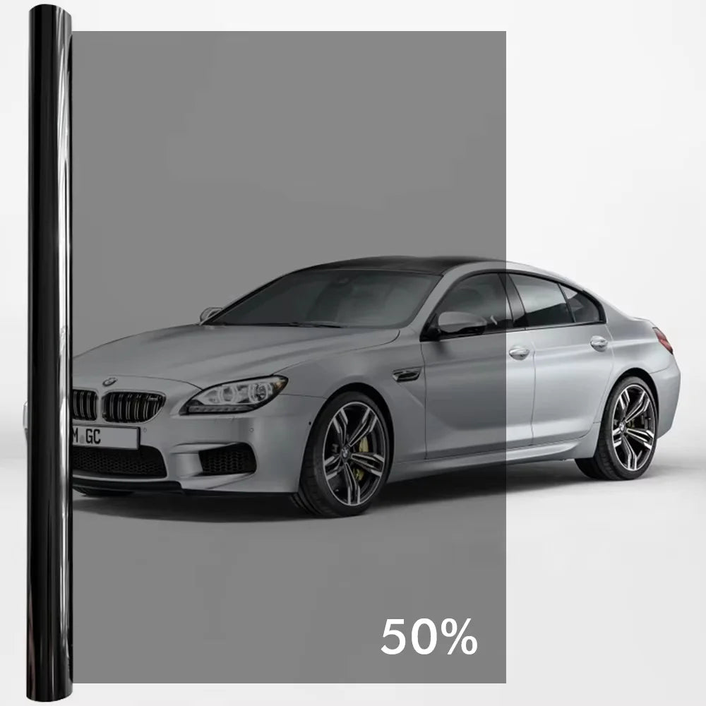 Automotive Window Tint Film – UV Solar Protection for Car Privacy 50x300cm