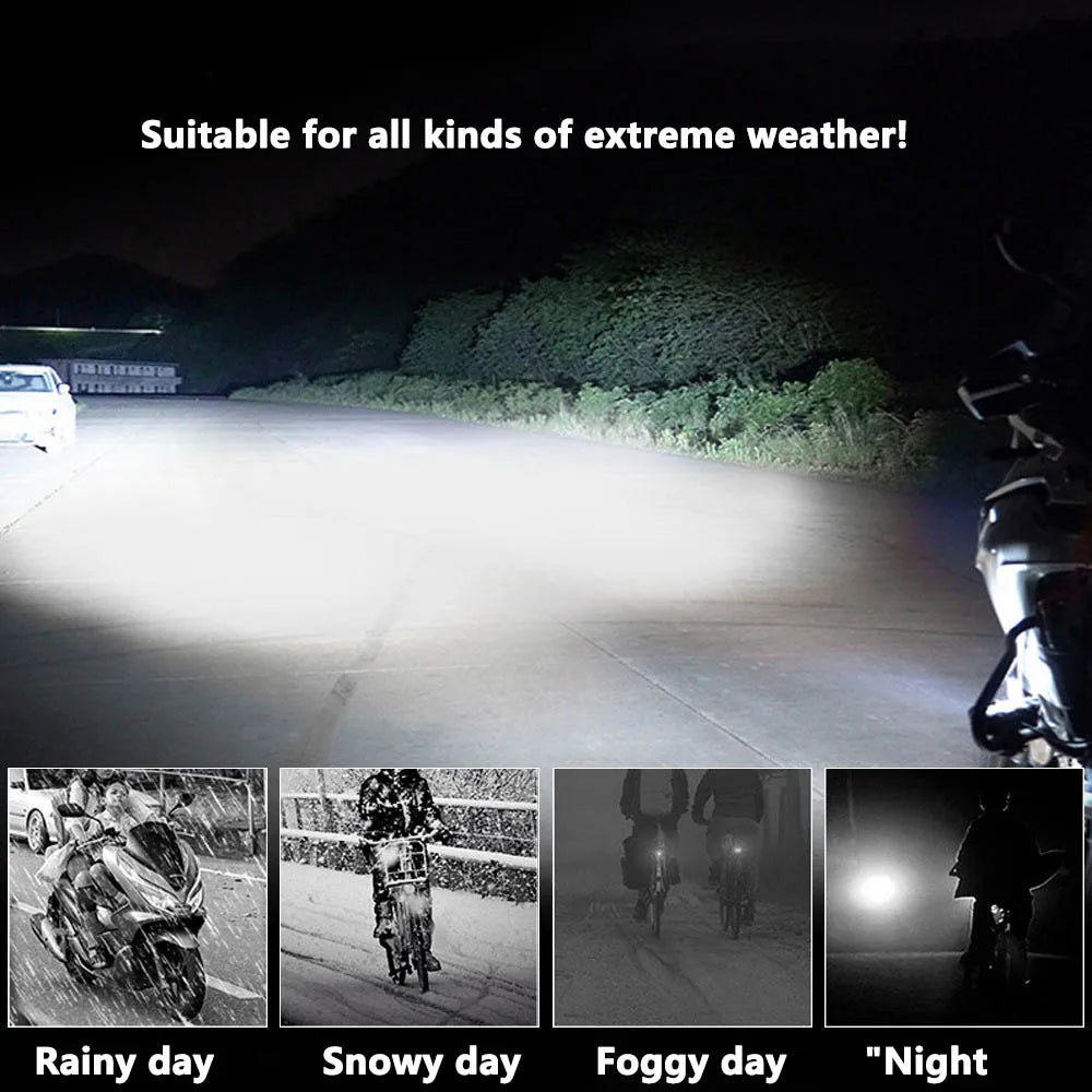 Dual Color LED Spotlights – Hi/Low Beam Fog Lamps for Motorcycles and SUVs