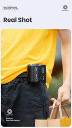 Portable Waist Clip Fan – Rechargeable Cooling Device for Outdoor Camping