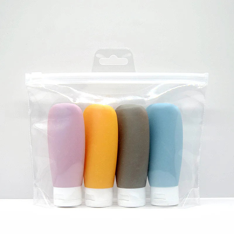 Refillable Silicone Travel Bottles – 60ml Squeeze Containers for Toiletries