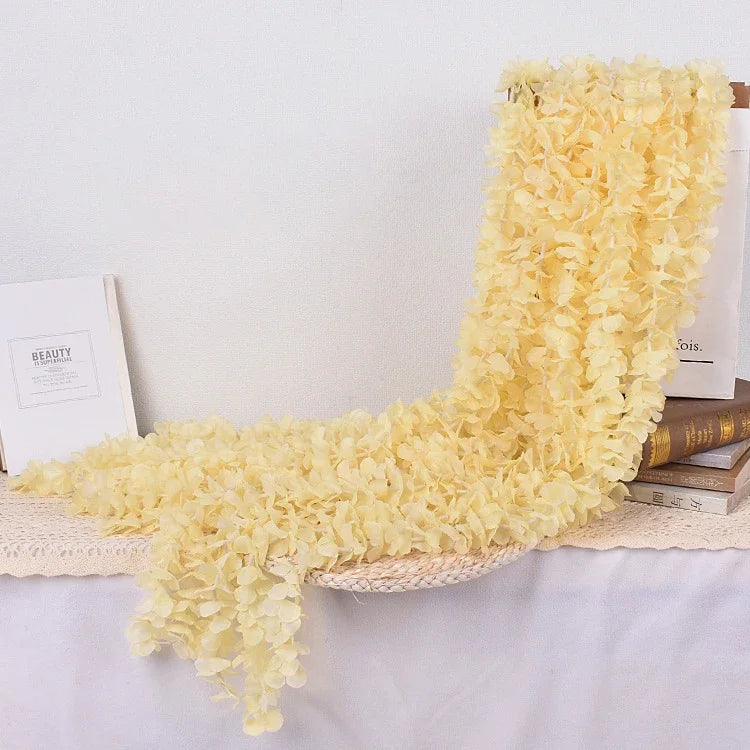 Artificial Wisteria Flower Garland – Hanging Vines for Wedding Party Decor