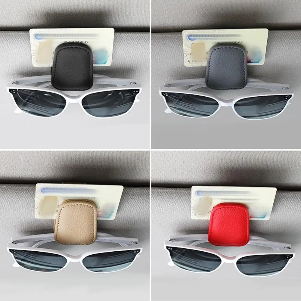Car Sun Visor Eyeglasses Holder – Universal Sunglasses Clip for Auto Organizer