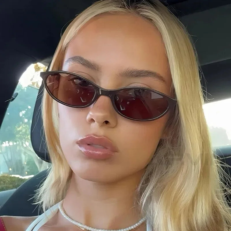 Oval Sunglasses – Small Retro Fashion Shades for Women and Men