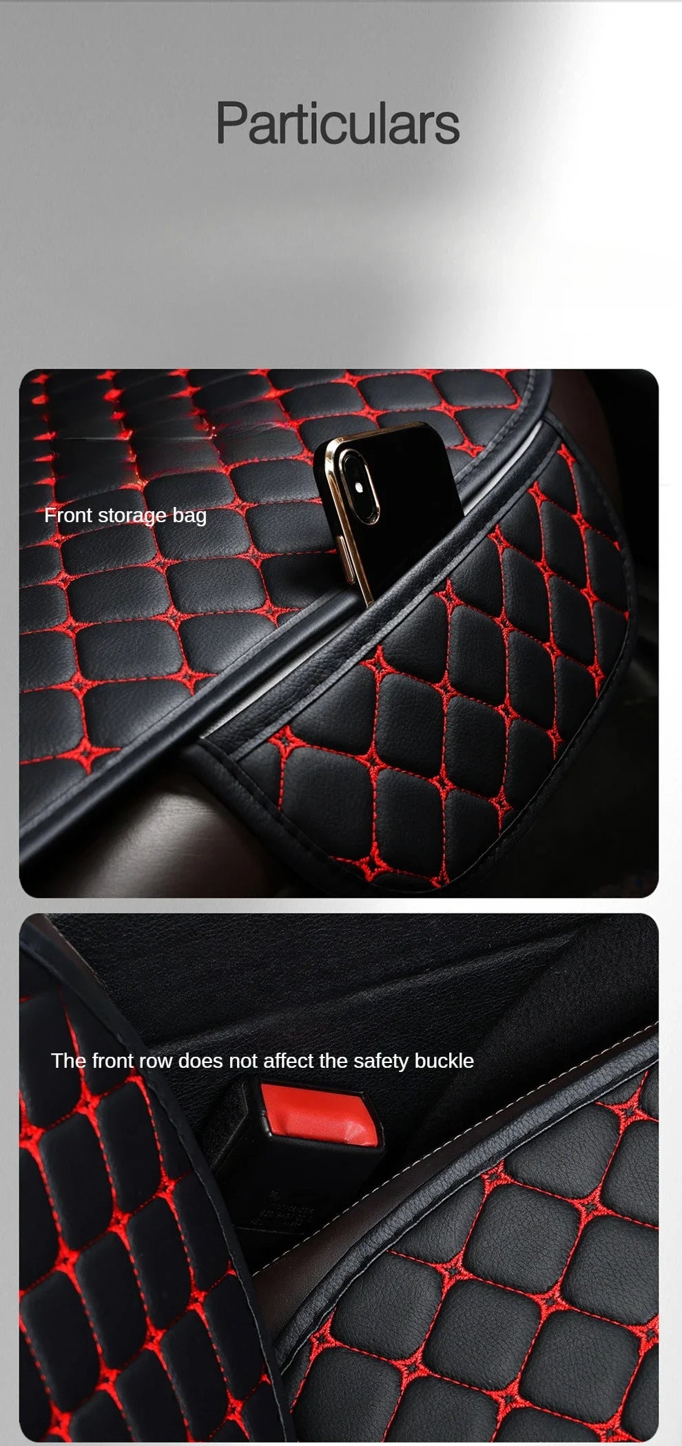Universal PU Leather Car Seat Cover – Minimalist Soft Cushion for Auto Interior