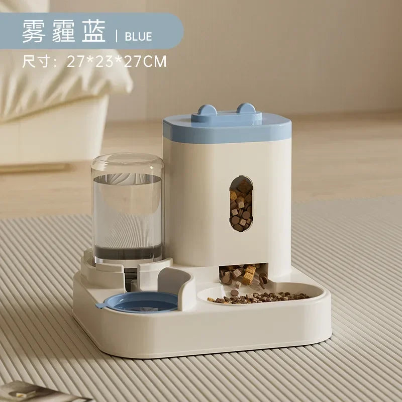 Automatic Pet Feeder – Large Capacity Water Fountain for Dogs and Cats