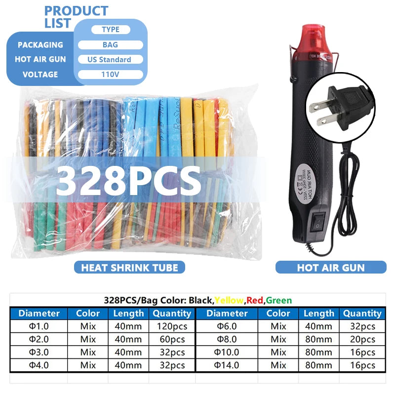 Heat Shrink Tubing Kit – Waterproof Electric Wire Insulation for Cable Repair