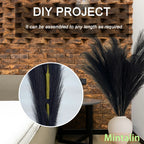 47" Faux Pampas Grass – Tall Fluffy Artificial Stems for Home Decor
