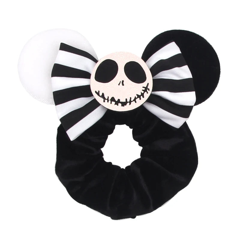 Velvet Sequin Mouse Ear Scrunchies – Elastic Hair Accessories for Kids Party