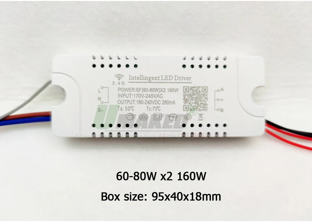 Dimmable LED Chandelier Driver – RF Remote and App Control for Dual Color Lights