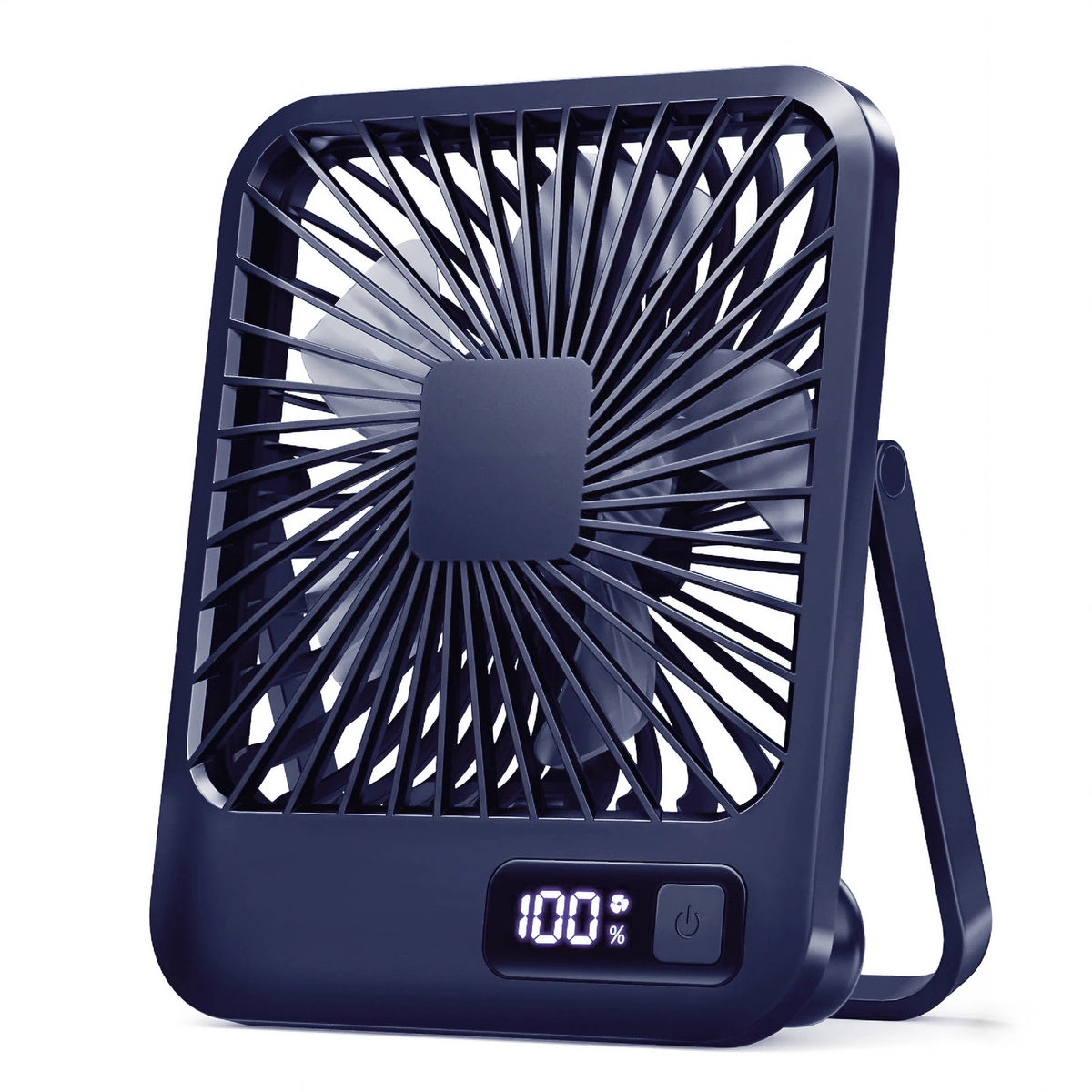 Portable USB Desk Fan – Rechargeable 5-Speed Cooling for Office and Travel