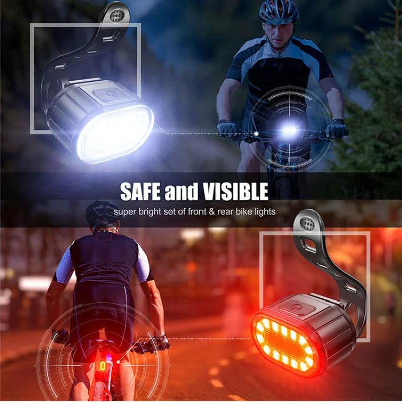 Rechargeable Bike Light Set – Waterproof LED Headlight for MTB Cycling