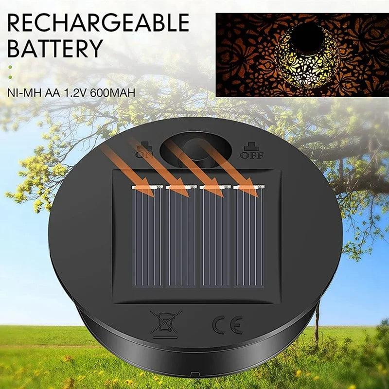 Solar Lantern Replacement Lid – LED Solar Panel Light for Outdoor Hanging