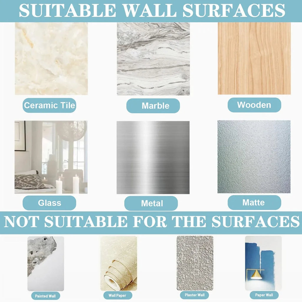 Self-Adhesive Wall Hooks – Waterproof and Oilproof for Kitchen Bathroom
