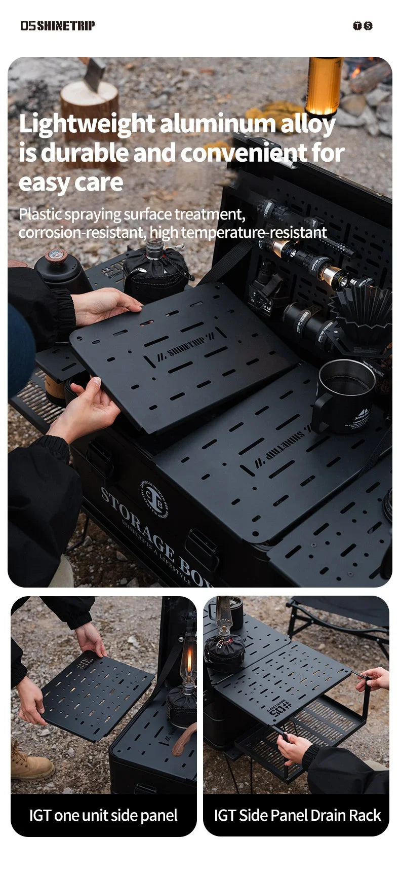 Aluminum Modular IGT Case – Lightweight Storage for Outdoor Camping