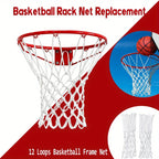 Heavy Duty Basketball Net – 12 Loop Replacement for Outdoor Sports Courts