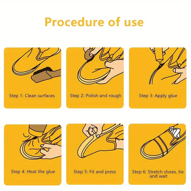 Professional Shoe Repair Adhesive – Waterproof Super Glue for Leather Boots