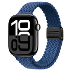 Braided Nylon Loop Watch Band – Magnetic Adjustable Bracelet for Apple iWatch