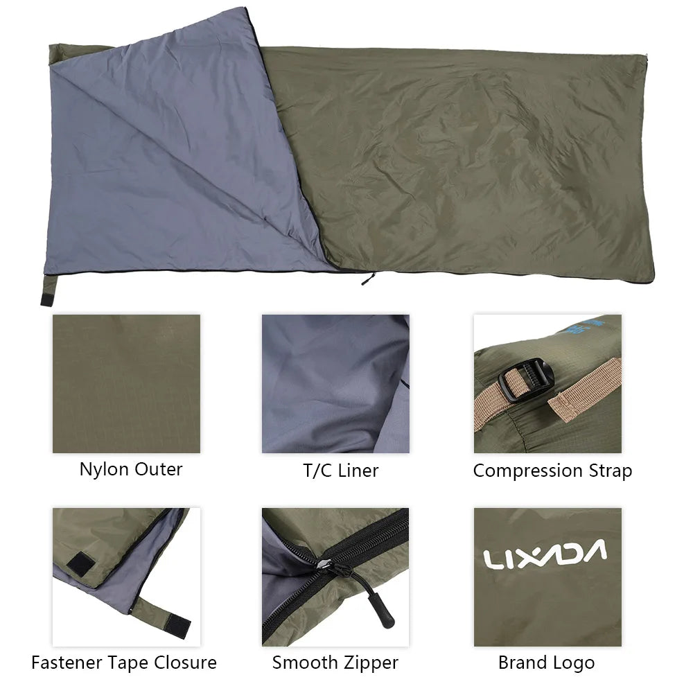 Ultralight Envelope Sleeping Bag – Compact Portable Gear for Camping Travel