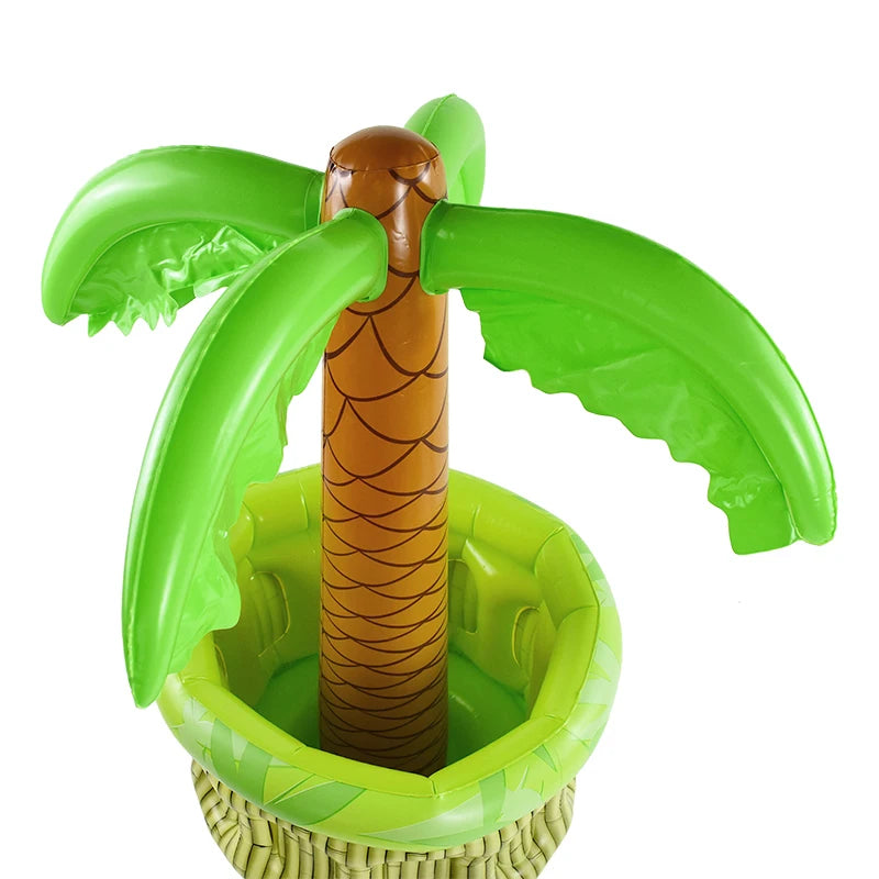 Inflatable Palm Tree Ice Bucket – Tropical Cooler for Beach Pool Parties
