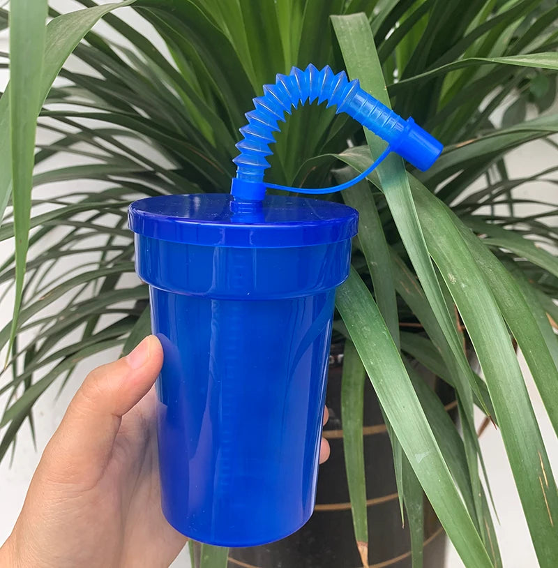 Neon Sipper Cups – Reusable Spill-Proof Drinking Mugs for Party and Travel