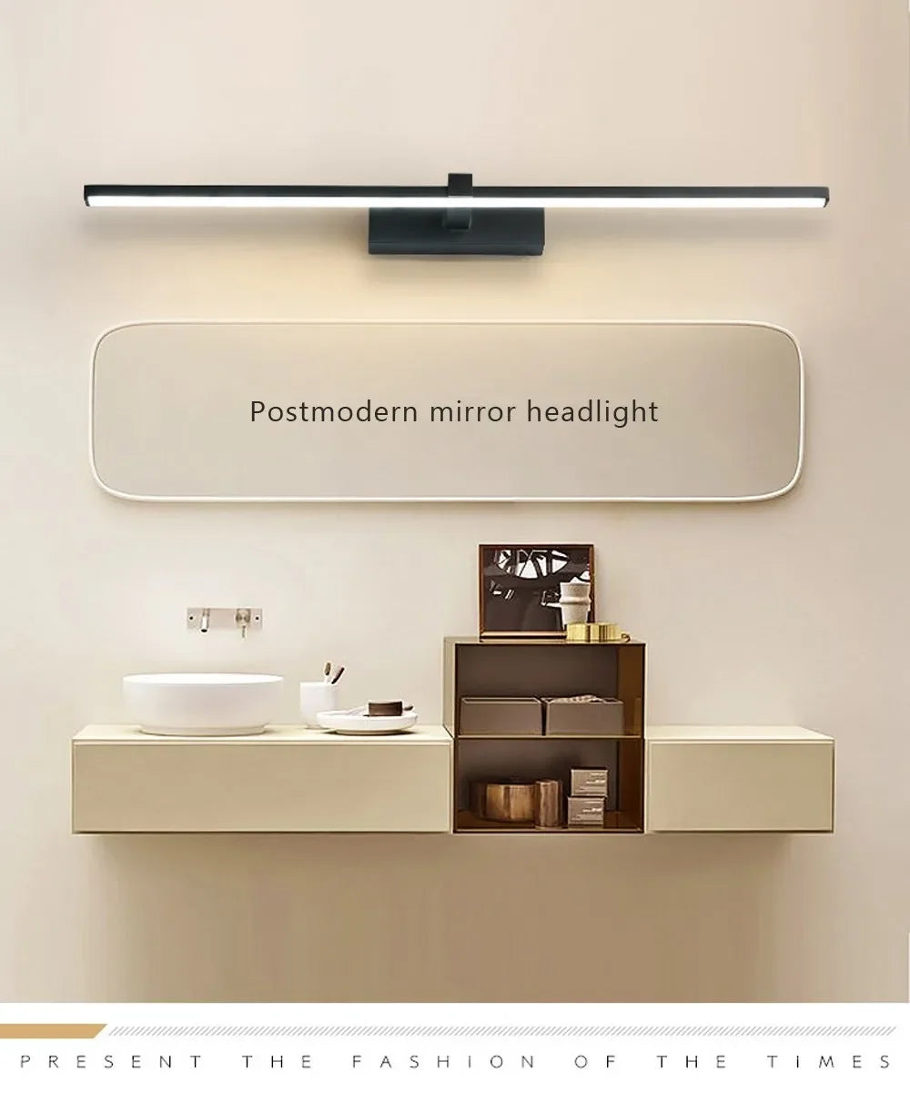 Modern LED Wall Mirror Light – Waterproof Bathroom Vanity Lamp for Makeup