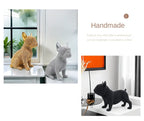 Beaded French Bulldog Resin Statue – Colorful Animal Decor for Home Office