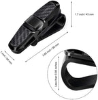 Car Sun Visor Glasses Holder – ABS Eyewear Clip for Vehicle Organization