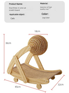 Vertical Sisal Cat Scratcher – Scratch-Resistant Claw Toy for Indoor Kittens