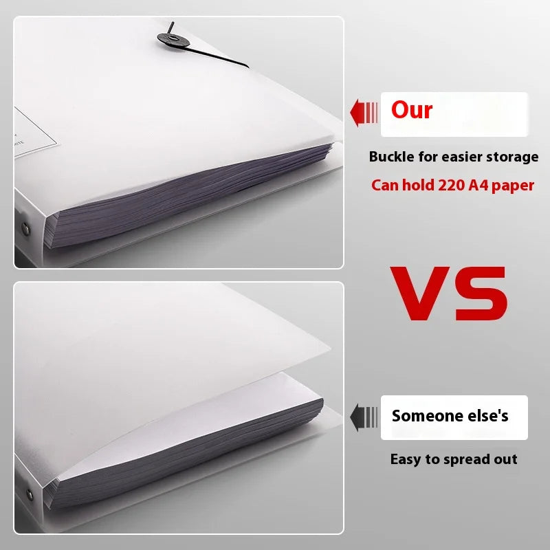 Four Hole A4 Binder – Durable Data Storage Folder for Office Notes