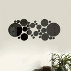 3D Acrylic Round Mirror Wall Stickers – DIY Home Decor for Bedroom Bathroom