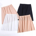 Ice Silk Half Slip – Plus Size Anti-Chafing Underskirt for Summer Dresses