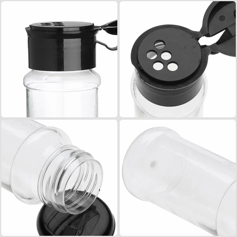 Glass Spice Jars – 100ML Seasoning Containers for Kitchen Storage and BBQ