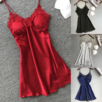 Silk Suspender Nightdress – Satin Halter Sleepwear for Summer Lounge