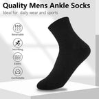 Cotton Mid-calf Socks – Solid Colour Daily Wear for Men