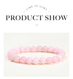 Natural Stone Bead Bracelet – Healing Crystal Gemstone Jewelry for Men and Women