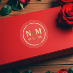 Transparent Gold Waterproof Custom Labels – Elegant Stickers for Packaging
