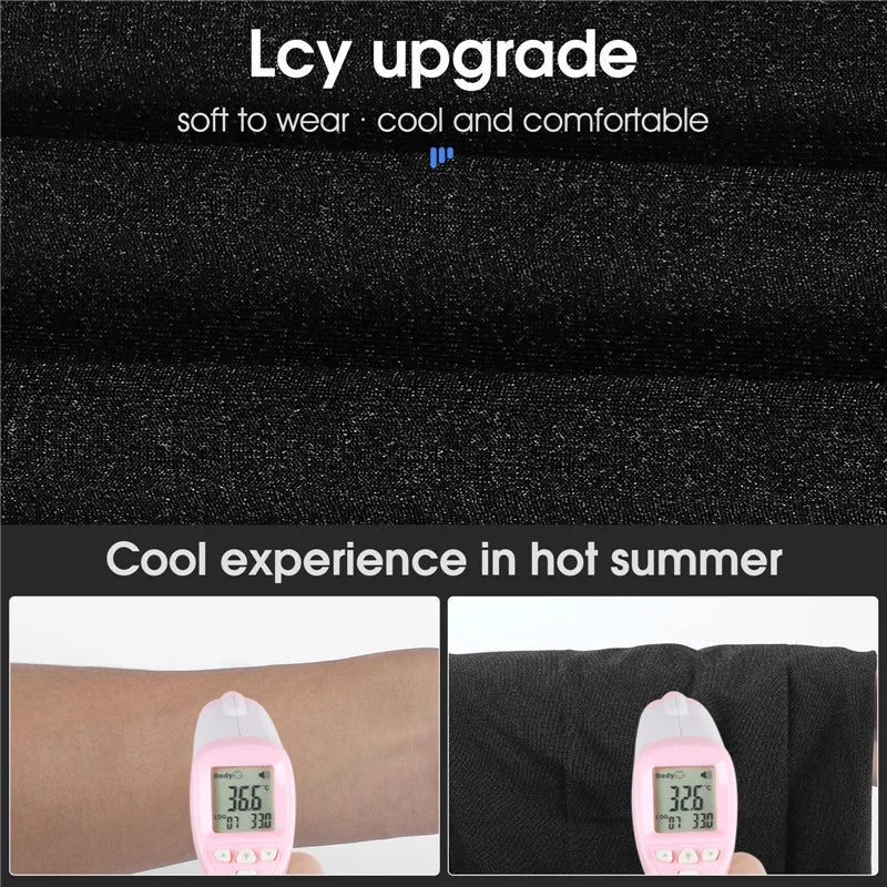 Ice Silk Cycling Headwear – Breathable UV Face Mask for Outdoor Sports